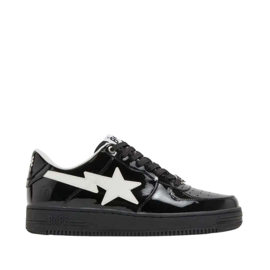 A Bathing Ape Bape Sta #2 Black Patent