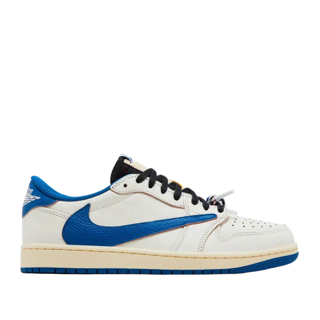 Jordan 1 Retro Low OG SP Fragment x Travis Scott Sail Military Blue