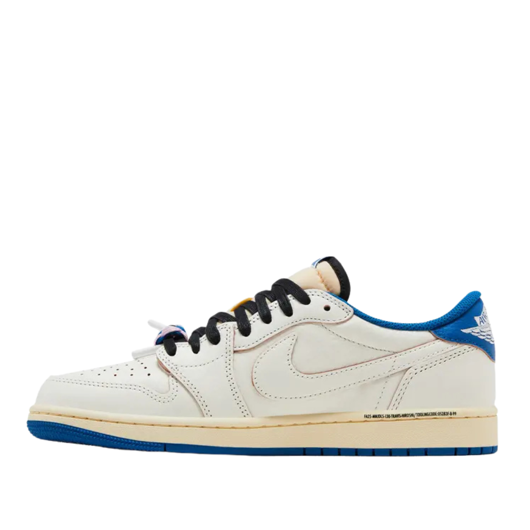 Jordan 1 Retro Low OG SP Fragment x Travis Scott Sail Military Blue