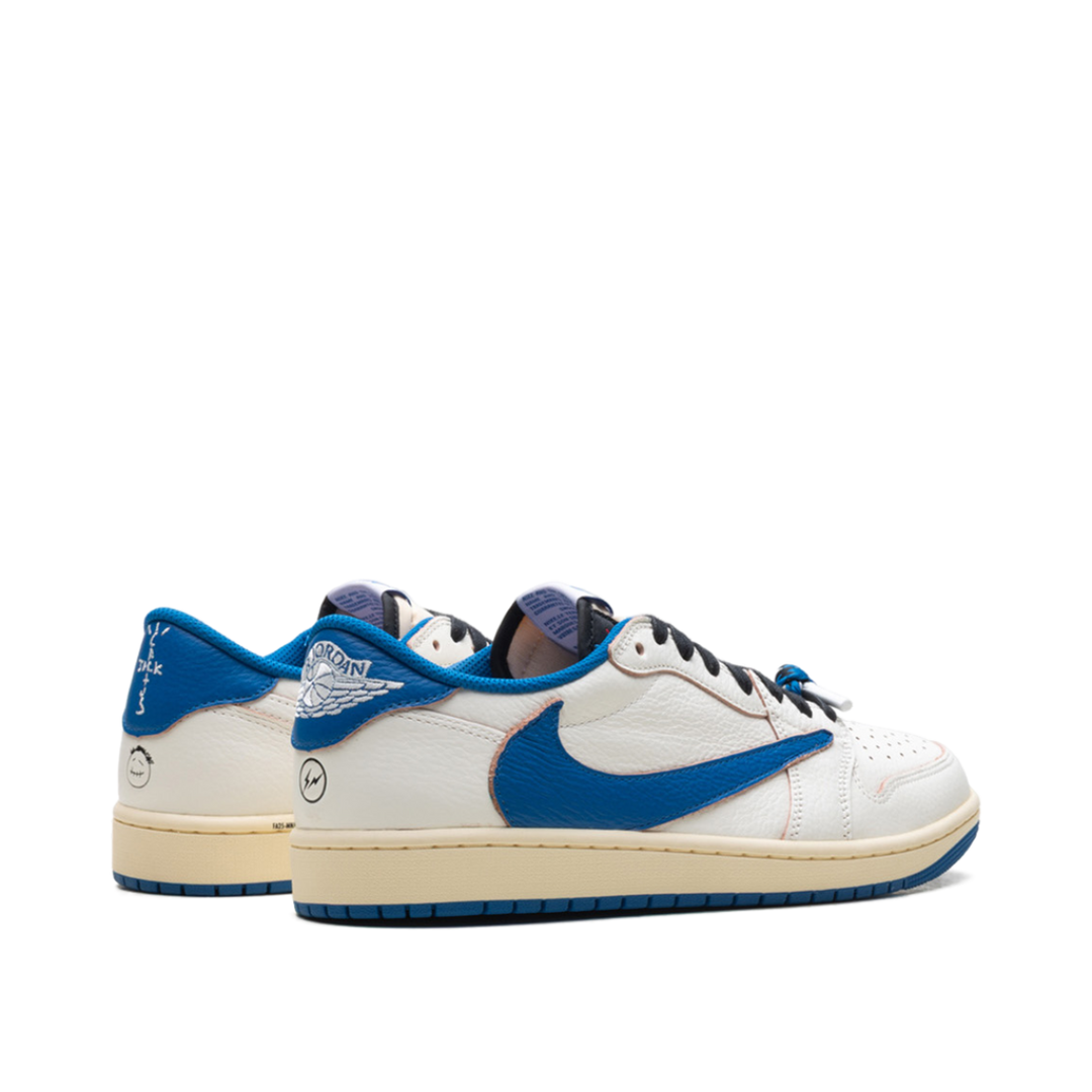 Jordan 1 Retro Low OG SP Fragment x Travis Scott Sail Military Blue
